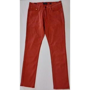 Lucky Brand Mens 410 Athletic Slim Fit Jean Size 30W 32L Barn Red Stretch